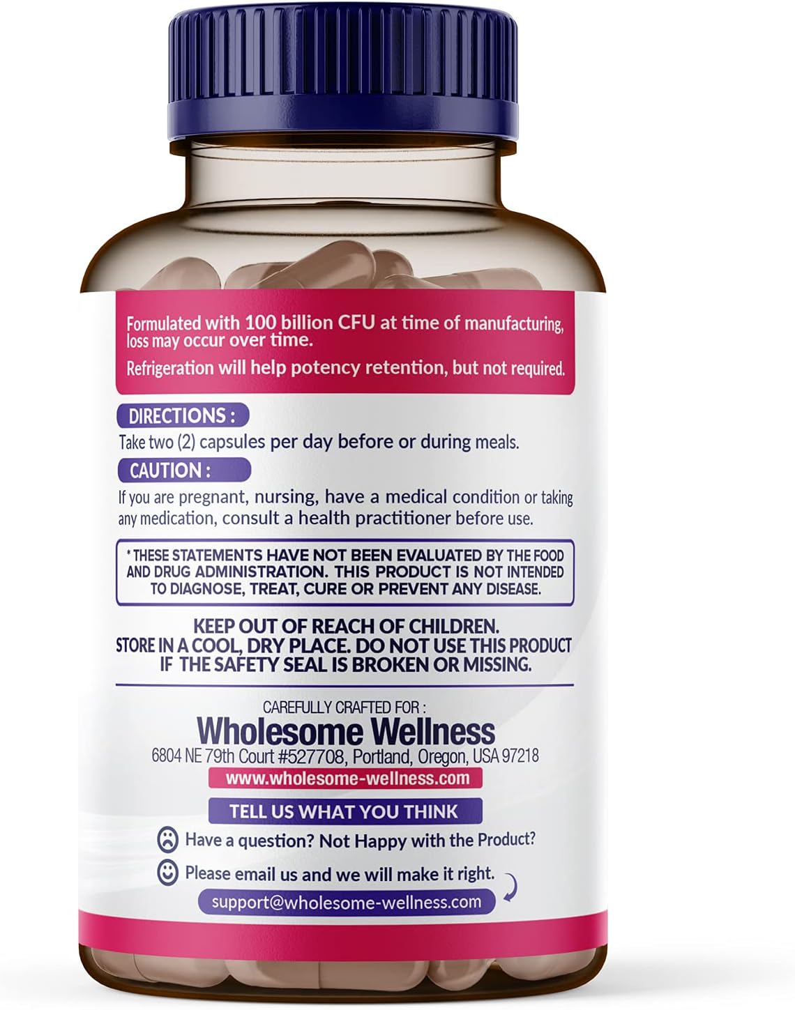 Dr. Formulated Raw Probiotics for Women - 100 Billion CFUs Capsules with Prebiotics and Digestive Enzymes, Shelf Stable Supplement for Adults