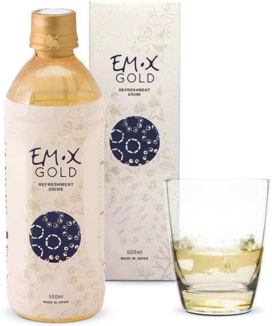 Dr. Formulated TeraGanix EM-X Gold Prebiotic Drink for Gut Health & Anti-Aging, Joint Pain Relief, Liquid Antioxidant Supplement (500mL)