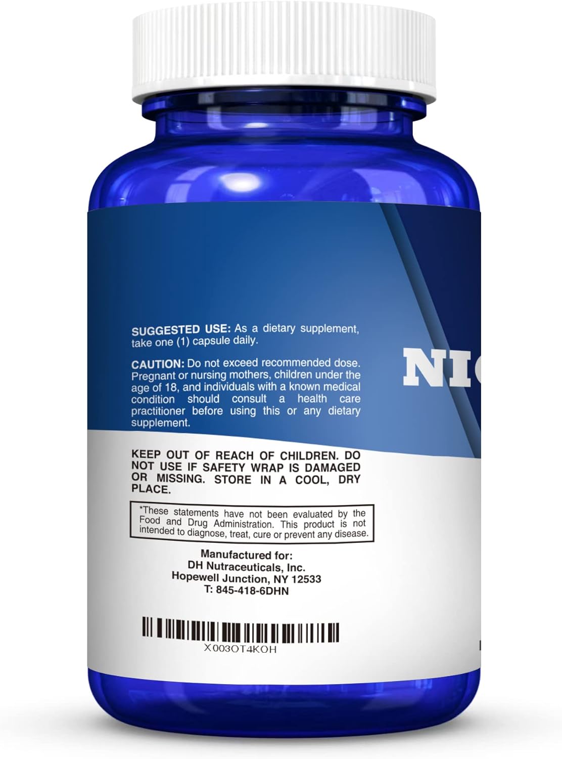 DR. HEALTH Nicotinamide 500mg with Resveratrol 100mg Capsules - 120 Count - Antioxidant Dietary Supplement for Cellular Health & Energy