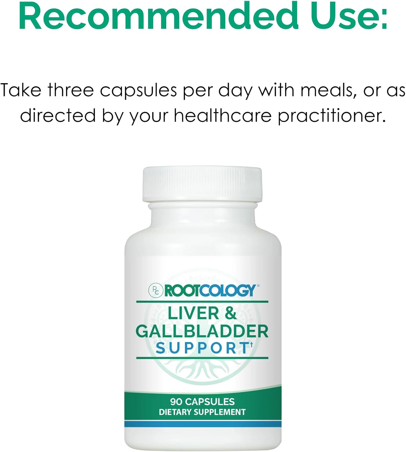 Dr. Izabella Wentz Rootcology Liver & Gallbladder Support 90 Capsules with Milk Thistle, Artichoke, and Beet