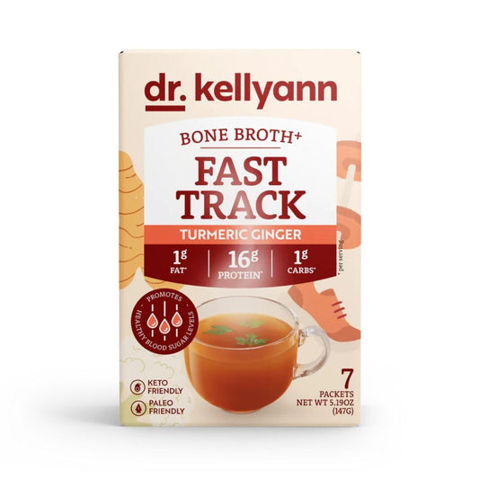 Dr. Kellyann Bone Broth Packets - 7 Servings, 16g Protein, Grass-Fed Collagen, Keto & Paleo-Friendly, 1 Box