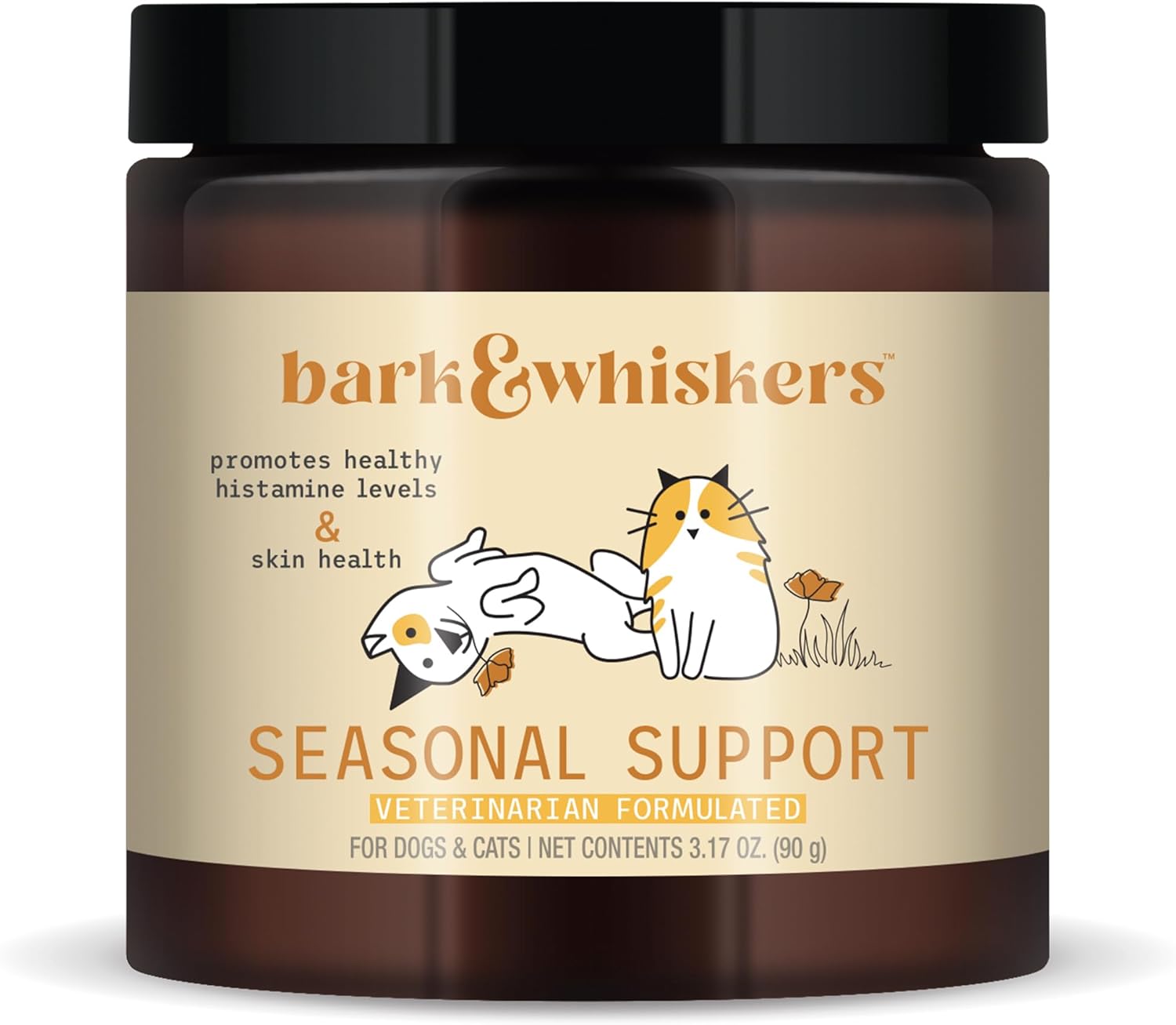 Dr. Mercola Bark & Whiskers Seasonal Support Supplement 3.17 Oz - 90 Scoops - Antioxidant & Immune Boost