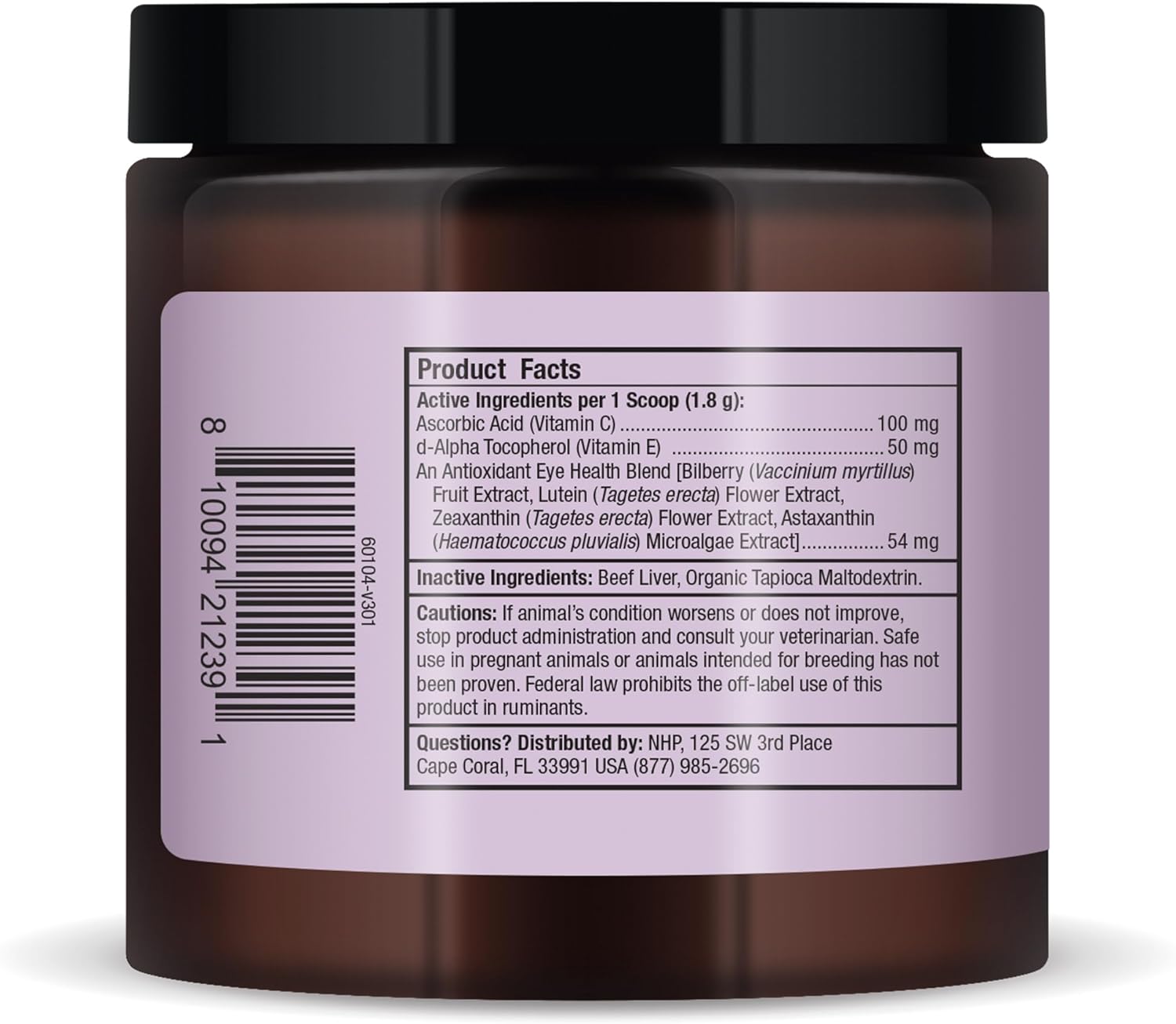Dr. Mercola Eye Support for Cats and Dogs - 6.34 oz (180 g), Non-GMO, Gluten Free