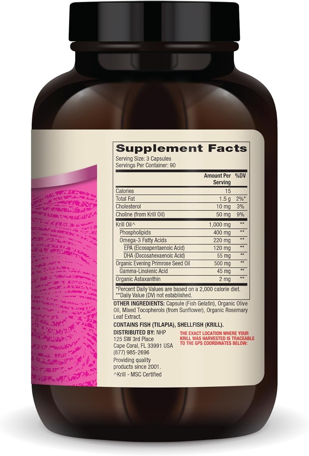 Dr. Mercola Krill Oil for Women - 270 Capsules with Astaxanthin & Evening Primrose Oil - Hormonal Support Supplement, Non-GMO, MSC Certified