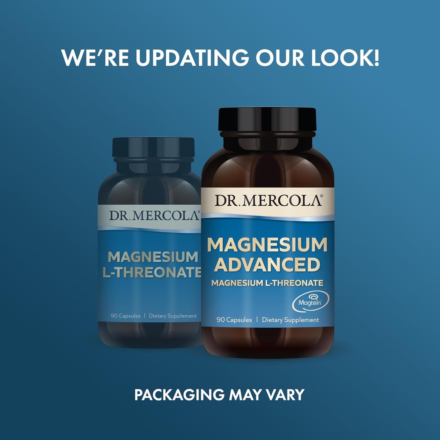 Dr. Mercola Magnesium Advanced: 90 Capsules, Non-GMO L-Threonate Supplement