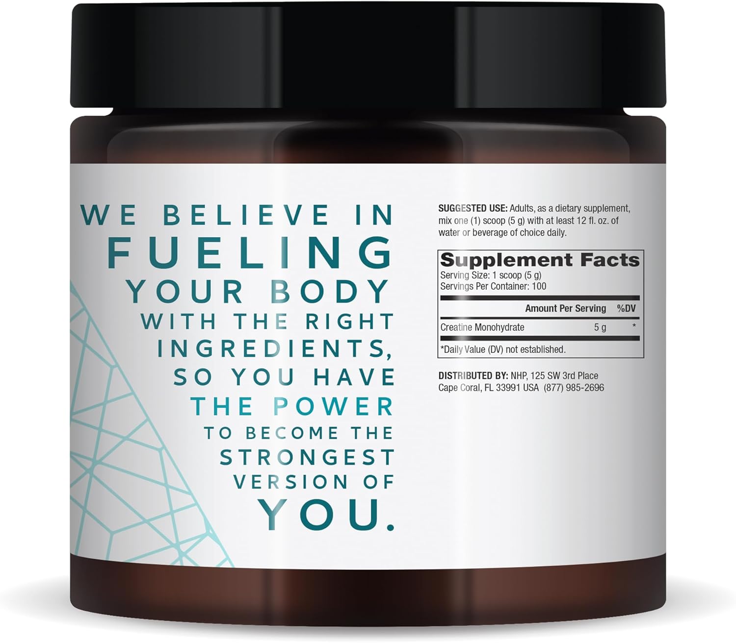Dr. Mercola Pure Power Creatine Monohydrate - Unflavored, 17.6 oz (500g) - 100 Servings - Non-GMO - NSF Certified - 5g Per Serving
