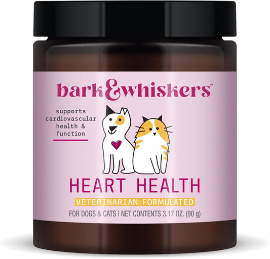 Dr. Mercola's Heart Health Supplement for Dogs & Cats, Cheddar Cheese Flavor, 90 Scoops, 3.17 oz, Supports Cardiovascular Function, Veterinarian Formulated
