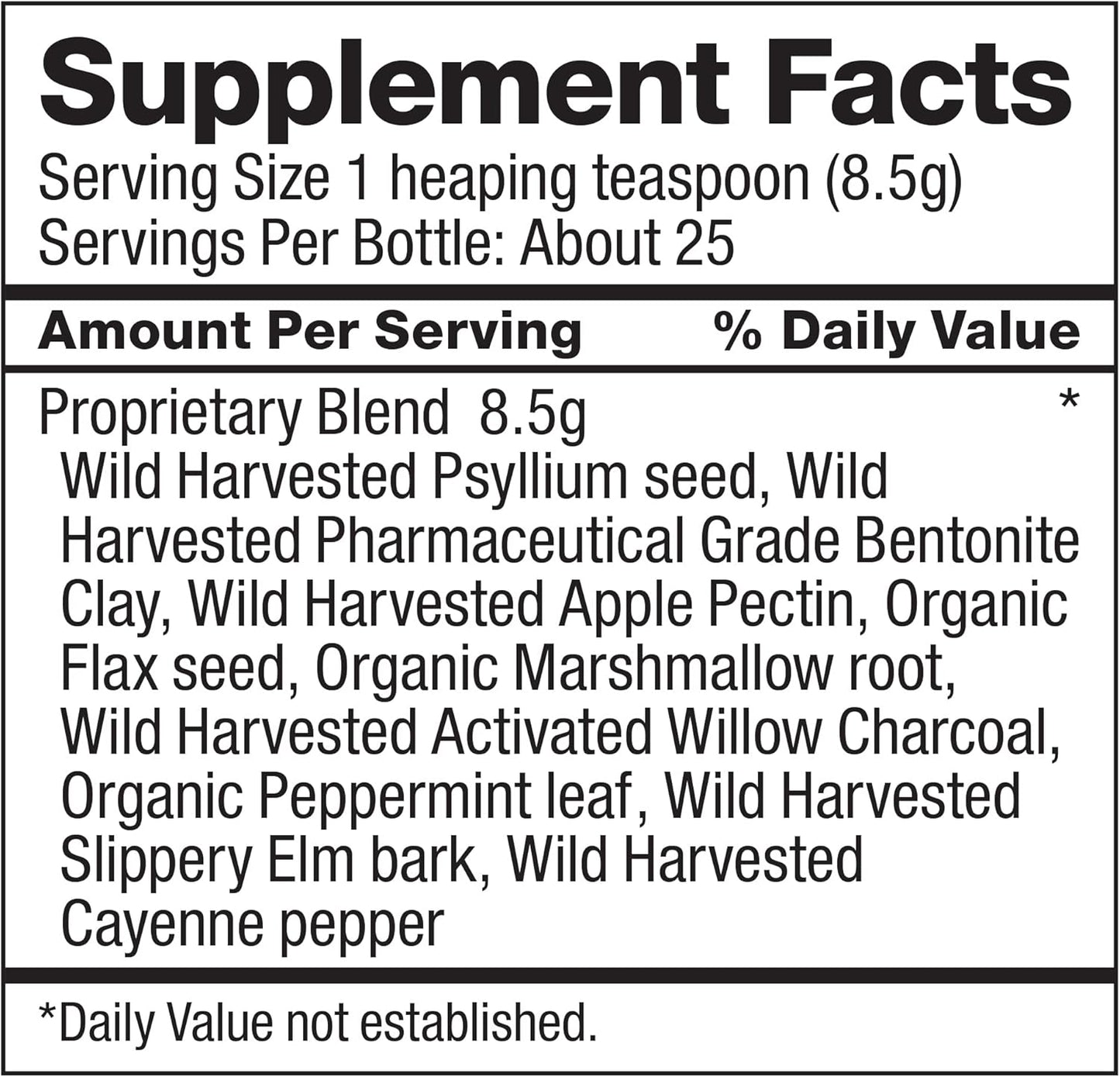 Dr. Schulze's Intestinal Formula #2 Herbal Colon Cleanse 8 Oz. Jar