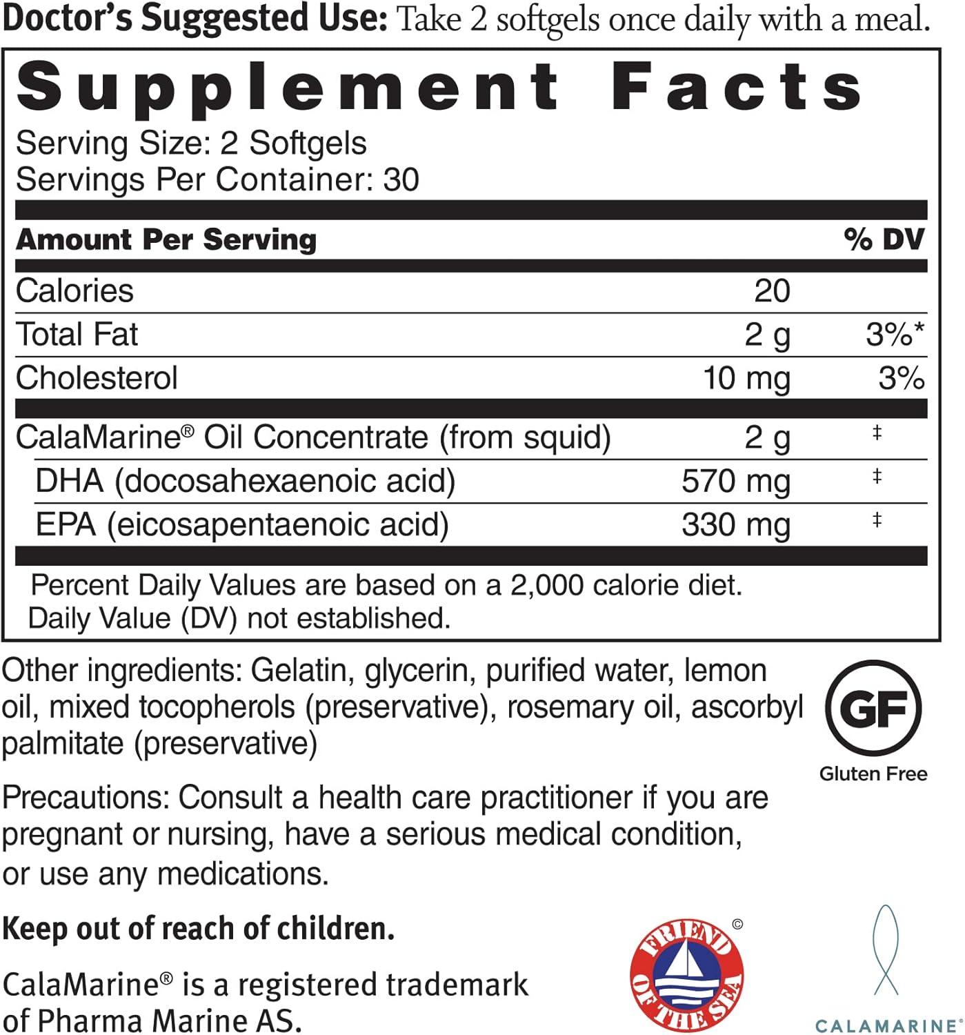 Dr. Sinatra Omega-3 Supplement for Brain, Heart, and Eye Health - 60 Softgels