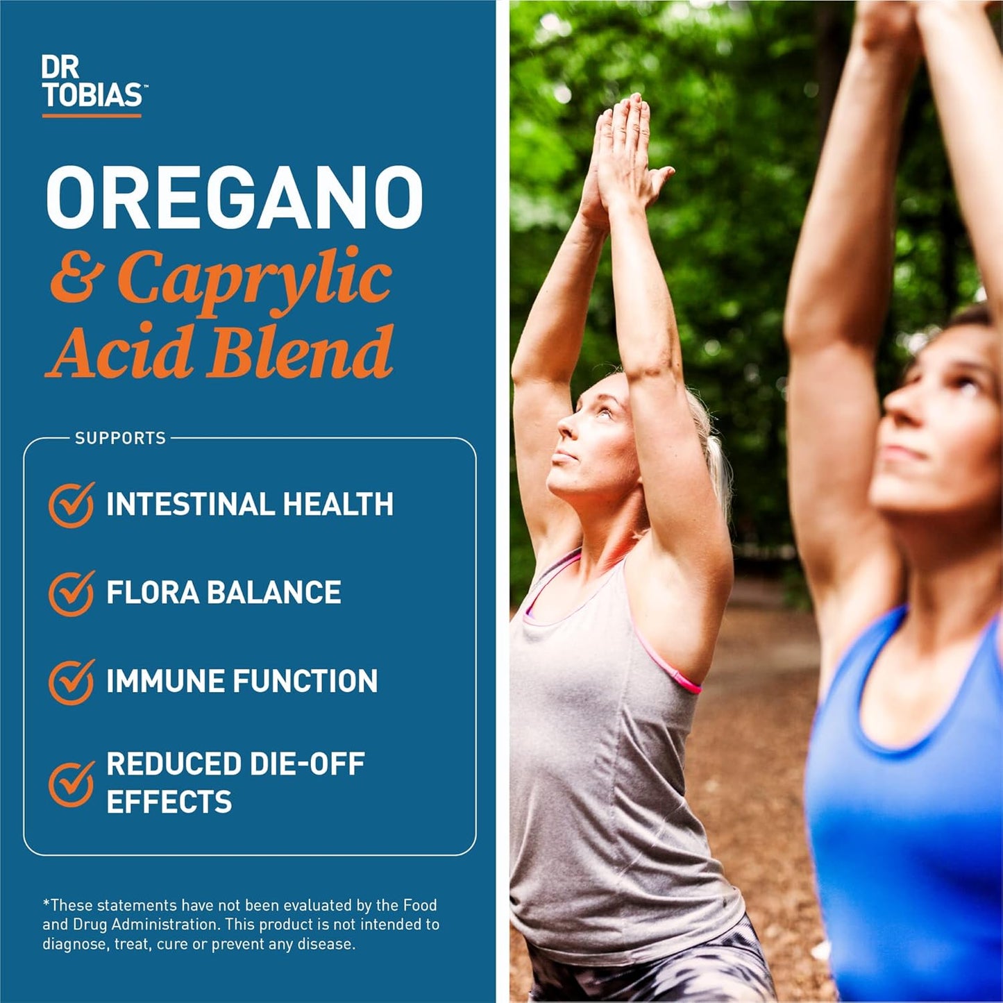 Dr. Tobias Adult Multivitamin with Oregano, Caprylic Acid, and Probiotics for Energy, Immune, and Intestinal Health
