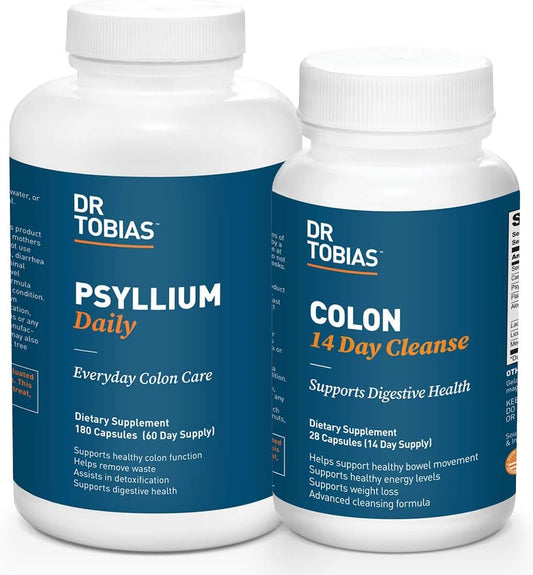 Dr. Tobias Colon Health Bundle: 14 Day Cleanse & Psyllium for Healthy Bowel Movements