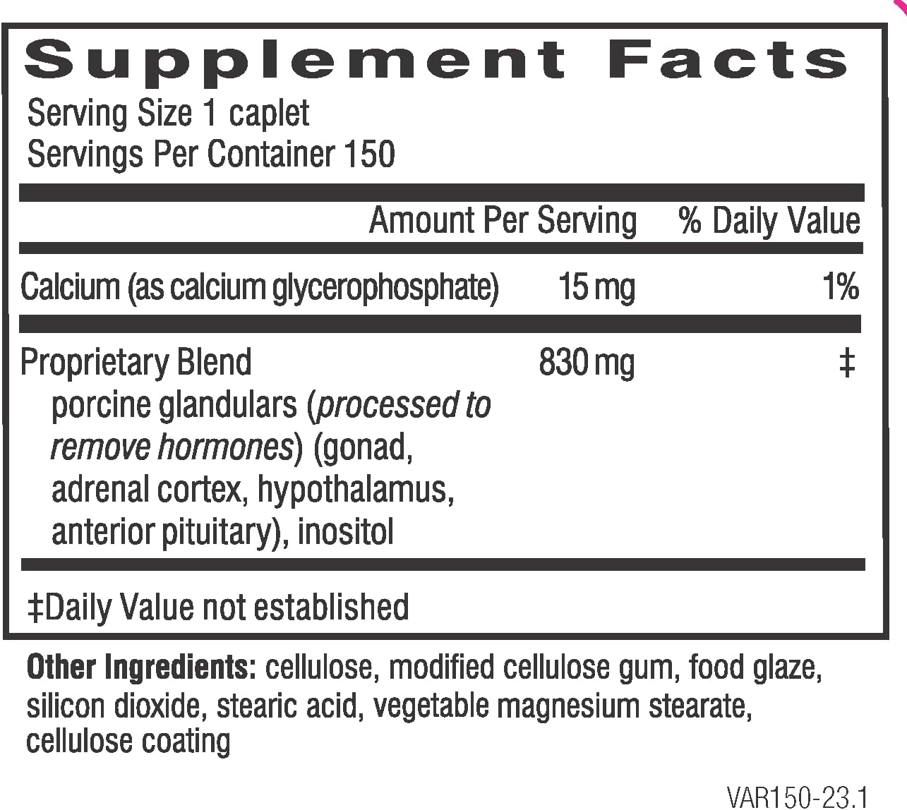 Dr. Wilson's Adrenal Rebuilder 90 Caplets - Multiglandular Supplement with Adrenal Cortex for HPA Axis Support