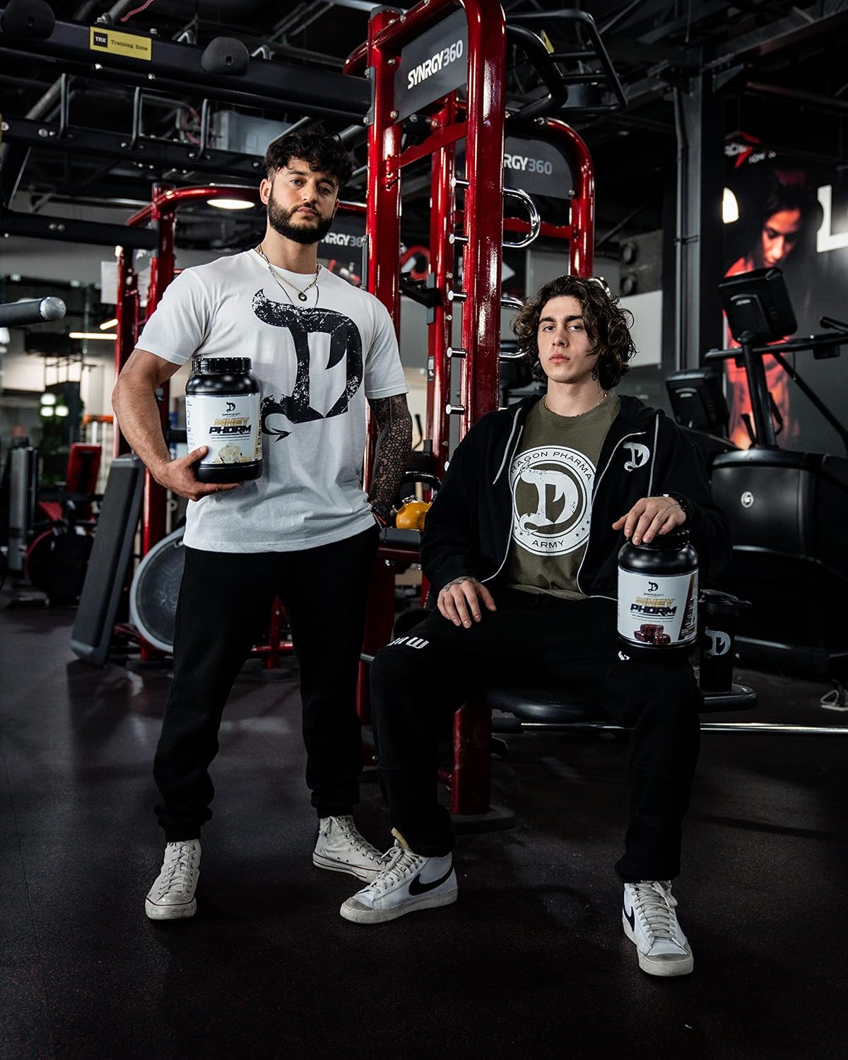 Dragon Pharma Whey Protein Blend - Fast Absorption, Gluten-Free, 100% Whey Protein, WheyPhorm, Maximize Recovery - White Chocolate Vanilla Ice Cream Flavor - 25g Protein (24 Servings)