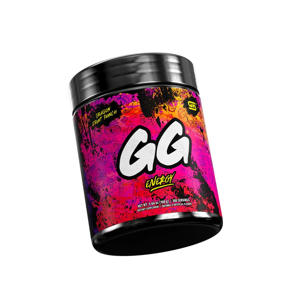 Dragonfruit Punch Gamer Supps - 100 Servings, Keto Friendly Energy Nootropic Blend with Organic Caffeine, Vitamins, and Immune Support