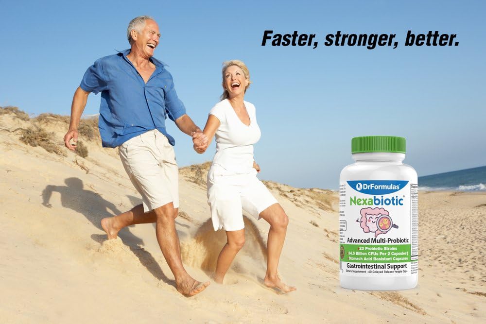 DrFormulas Nexabiotic 23 Multi Probiotic with 17.25 Billion CFUs - Formulated for Women and Men with Key Probiotic Strains