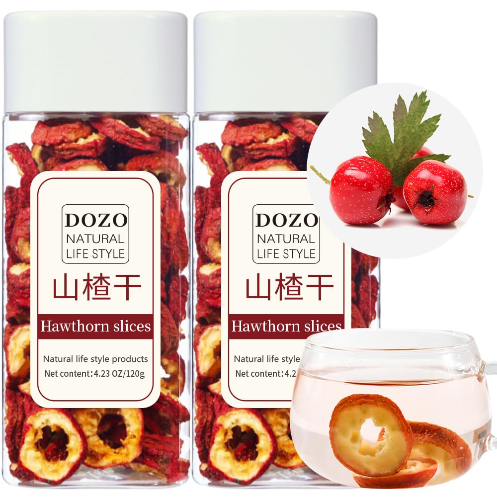 Dried Hawthorn Berries Tea Slices | 8.46oz/240g | Seedless Shanzha | Premium Quality Hawthorn Berry Supplement