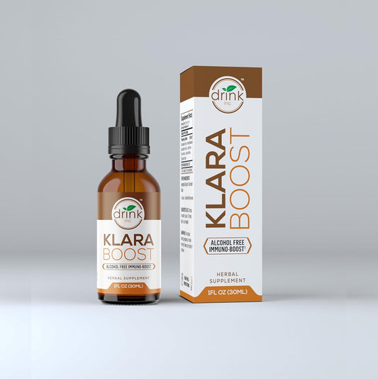 Drink Inc. Klara Boost: 30ML Herbal Supplement for Daily Detox and Revitalization | High-Potency Immuno-Boost with Organic Ingredients