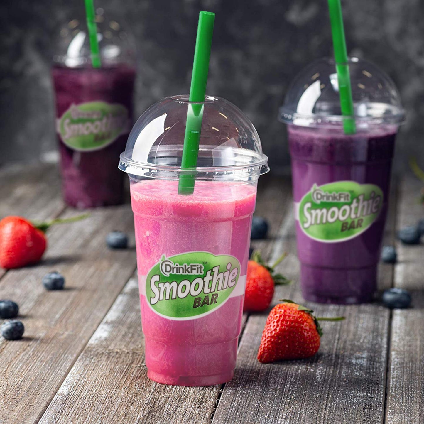 DrinkFit Smoothie Powder Mix - Energizing Meal Replacement Shake Supplement for Blended Smoothies - Gluten Free, 2.2 lbs Jug