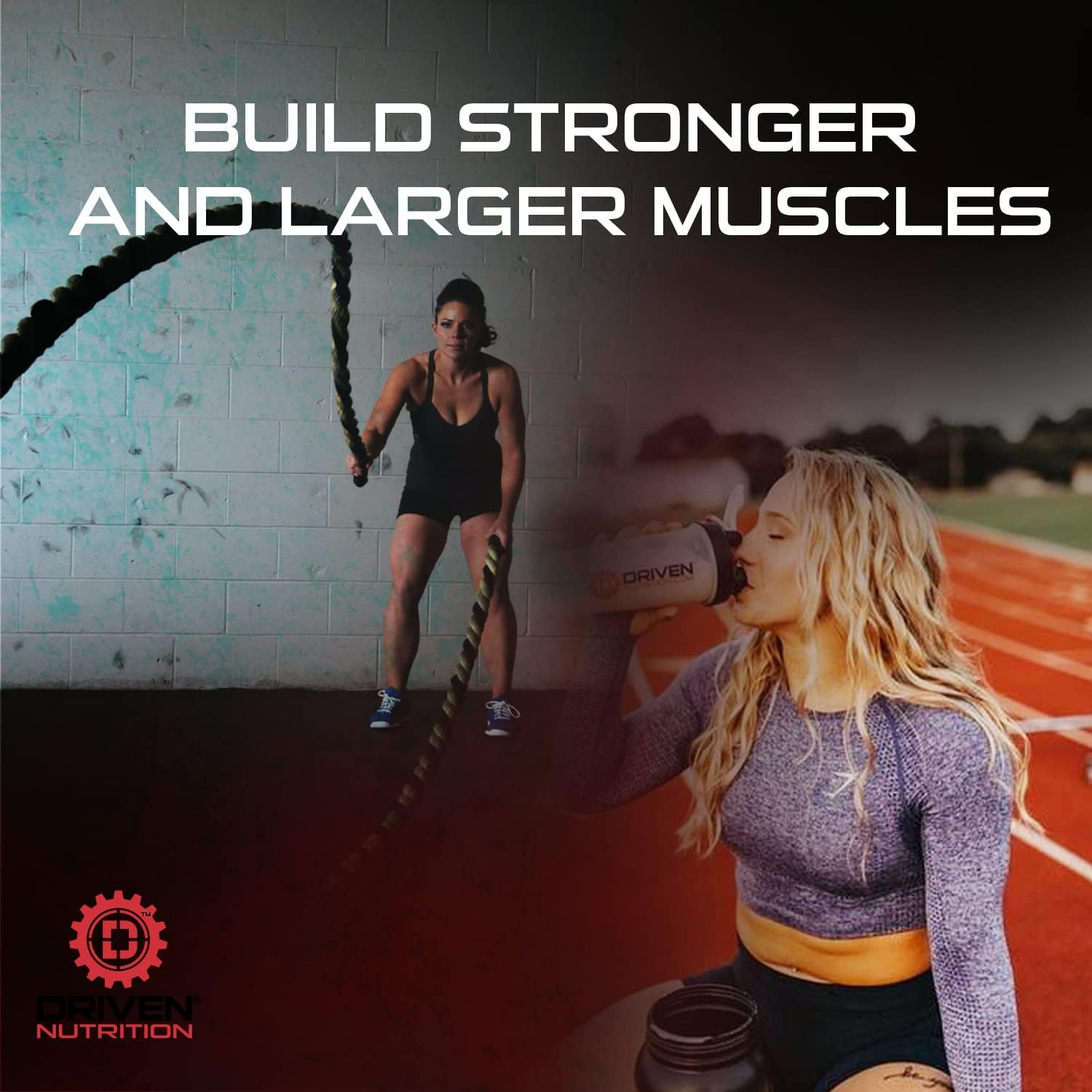 Driven Nutrition Driven WHEY Grass Fed Protein Powder: Vanilla Dream Flavor, 23g Protein with BCAA and Digestive Enzymes for Muscle Recovery (2 lb)