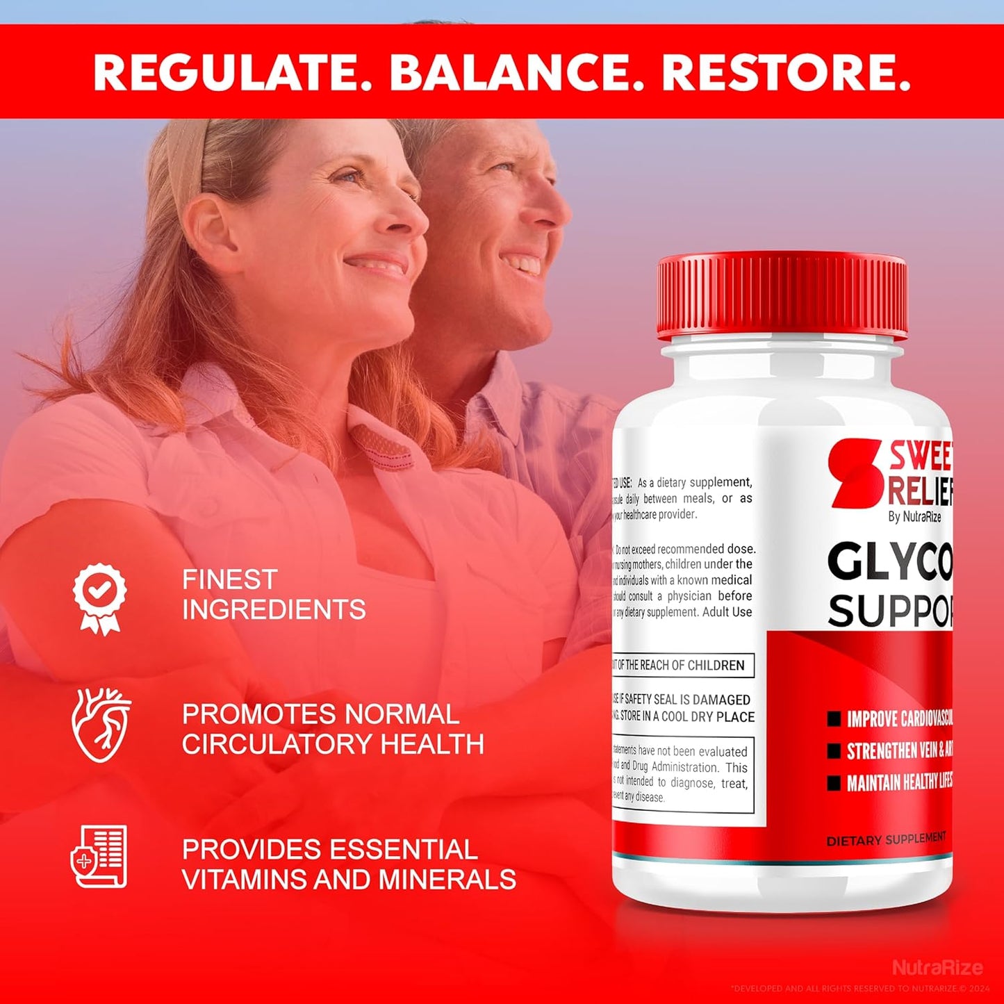 Dual Pack NutraRize Sweet Relief Glycogen Support Capsules - Joint & Blood Vessel Cleanser, Detox & Restore Supplement