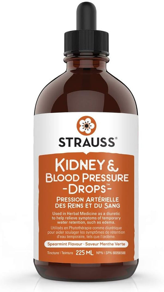 Duuous Strauss Kidney & Blood Pressure Drops - Aids in Blood Pressure Regulation, Water Retention Relief, and Artery Health - 1 Bottle