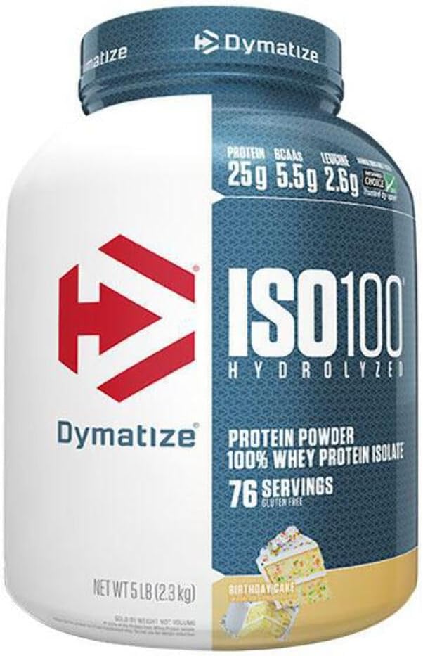 Dymatize ISO 100 Hydrolyzed Whey Protein Isolate - Gourmet Chocolate 1.6 lbs - High-Quality Protein Supplement