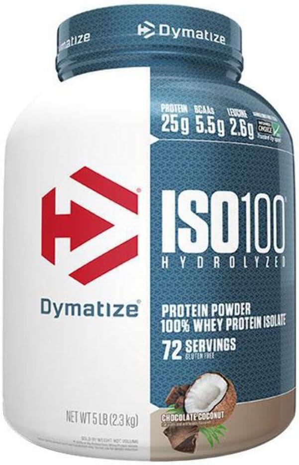Dymatize ISO 100 Hydrolyzed Whey Protein Isolate - Gourmet Chocolate 1.6 lbs - High-Quality Protein Supplement