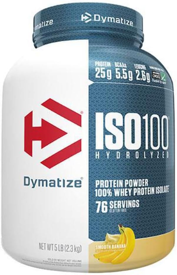 Dymatize ISO 100 Hydrolyzed Whey Protein Isolate - Gourmet Chocolate 1.6 lbs - High-Quality Protein Supplement