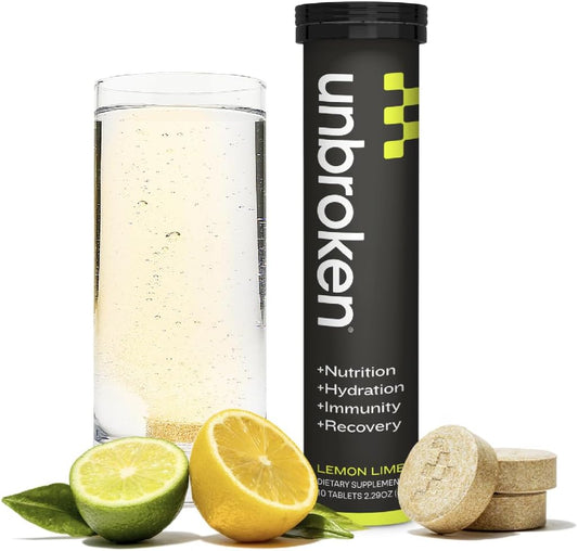 EAA & BCAA Amino Energy Tablets for Faster Recovery - Lemon/Lime Flavor, 10 Servings