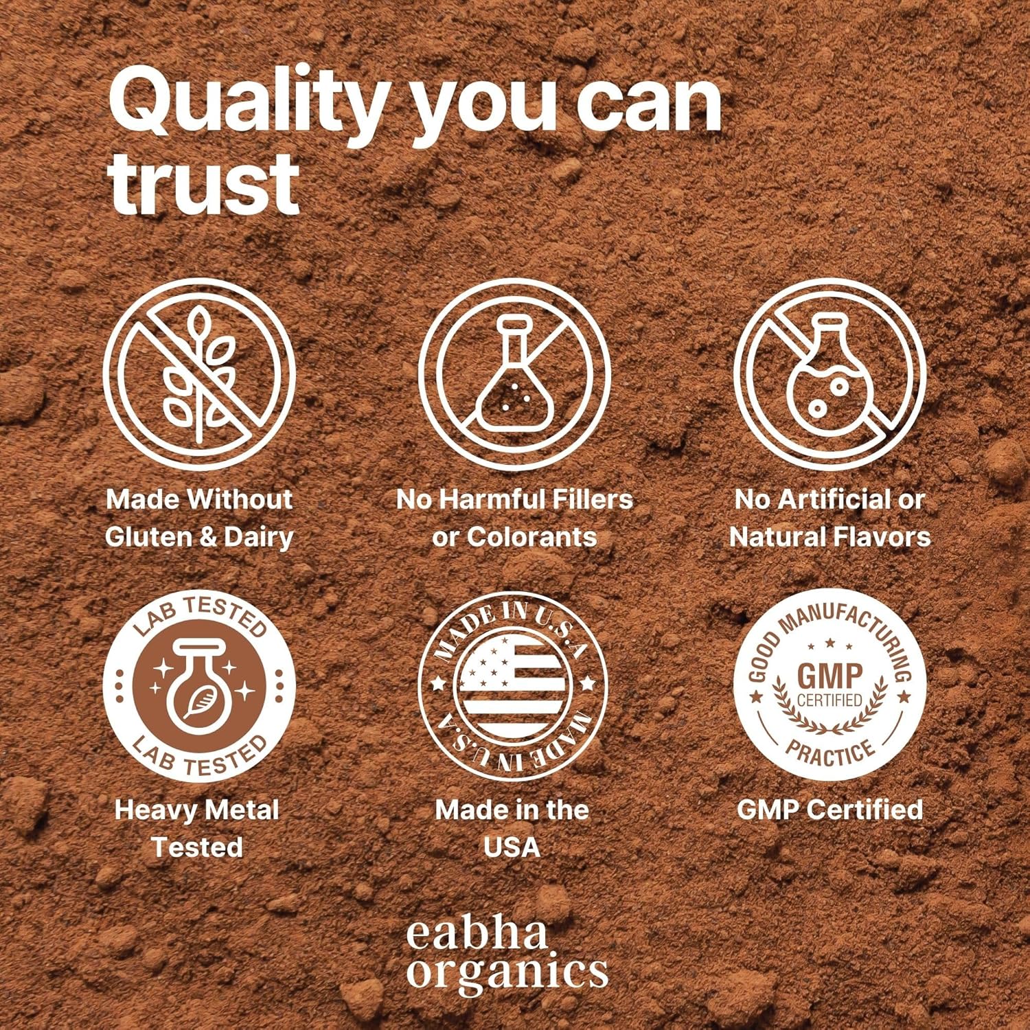Eabha Organics Grass-Fed Chocolate Collagen: Types I & III - Promotes Healthy Skin, Hair, Nails, Joints - Muscle Recovery - 30 Day Supply - 18g Protein/serving