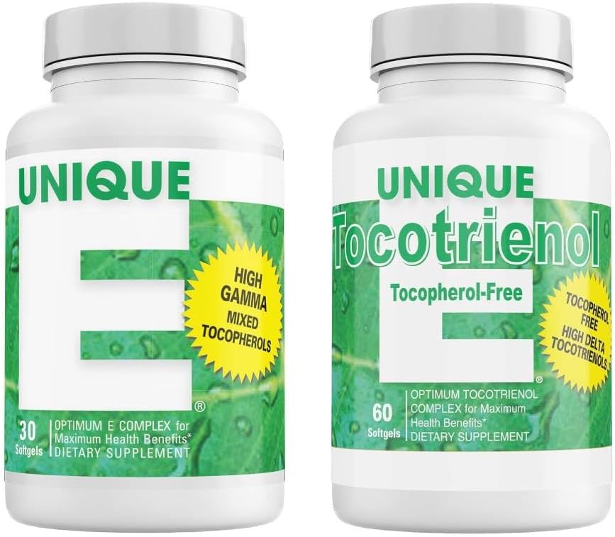 E.A.C. Grace Mixed Tocopherols Concentrate Softgel & Tocotrienols Tocopherol-Free Softgels - 30 & 60 Count