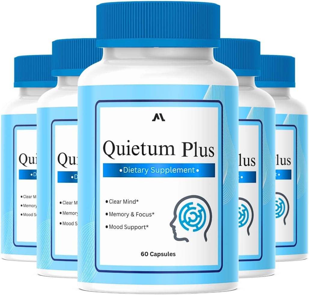 Ear Health Supplement for Tinnitus Relief, Improved Focus, and Peaceful Living - Pack of 5 Bottles