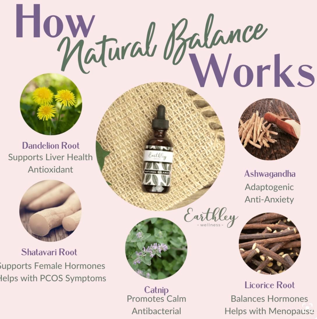 Earthley Wellness Natural Herbal Formula for Natural Balance (2oz)
