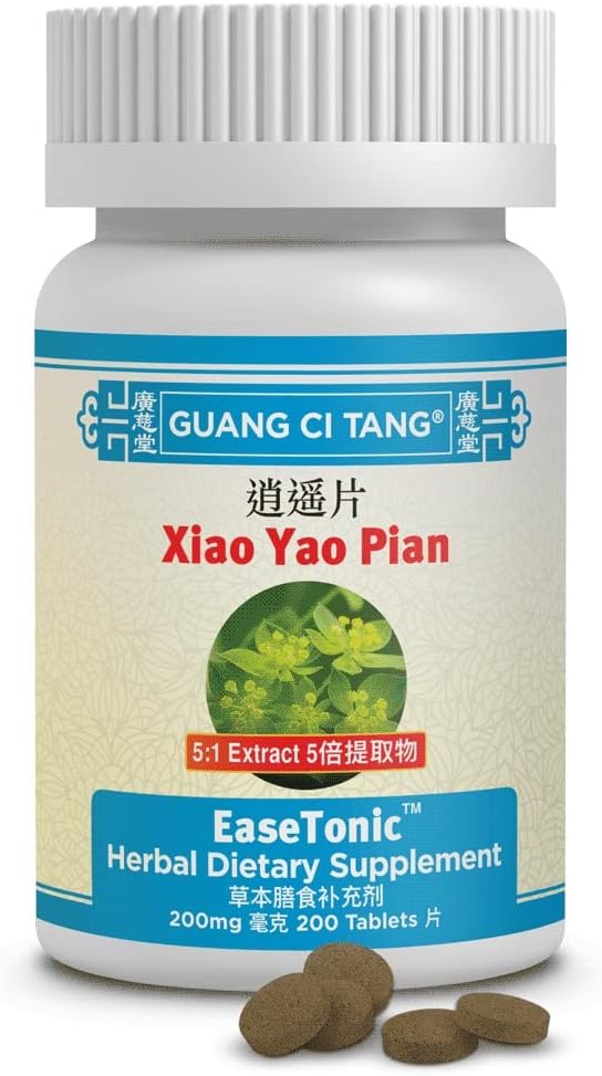 EaseTonic Herbal Supplement Tablets 200mg - 200 Count - Guang Ci Tang Xiao Yao Pian (Wan)