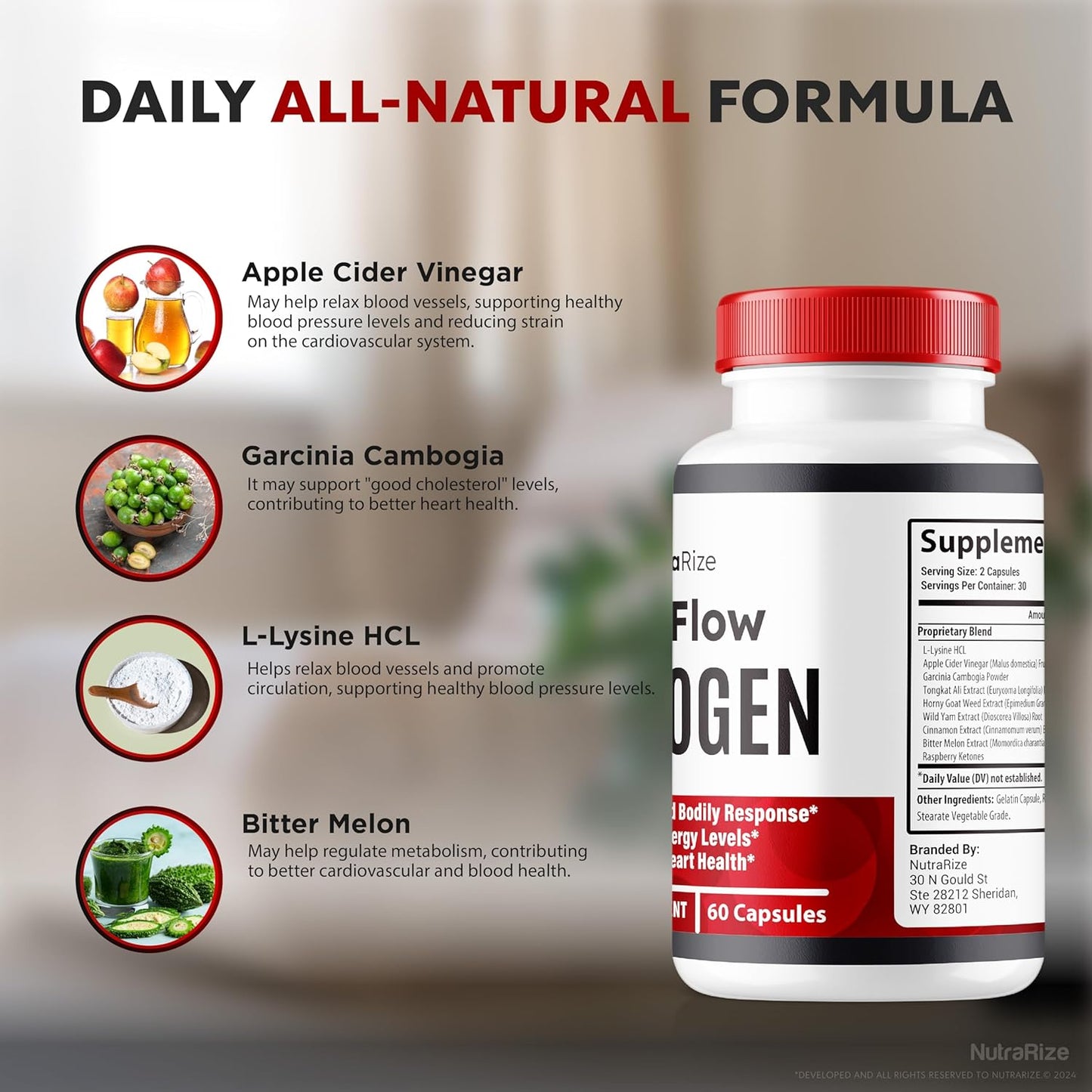 EasyFlow Glycogen Support Capsules - NutraRize (3 Pack) for Optimized Glycogen Levels & Detox Cleanse - 180 Capsules