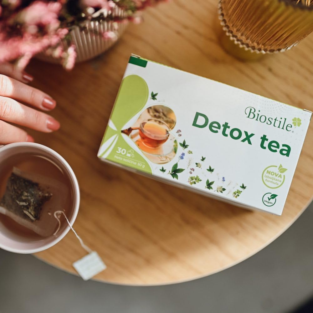 EBAT Natural Detox Tea - Herbal Blend for Gut, Liver & Whole Body Health - Relieves Stomach Flatulence - Supports Digestive Tract Detox - Promotes Optimal Intestinal Transit - 30 Sachets