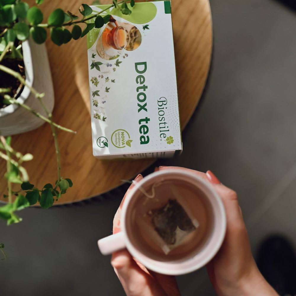 EBAT Natural Detox Tea - Herbal Blend for Gut, Liver & Whole Body Health - Relieves Stomach Flatulence - Supports Digestive Tract Detox - Promotes Optimal Intestinal Transit - 30 Sachets