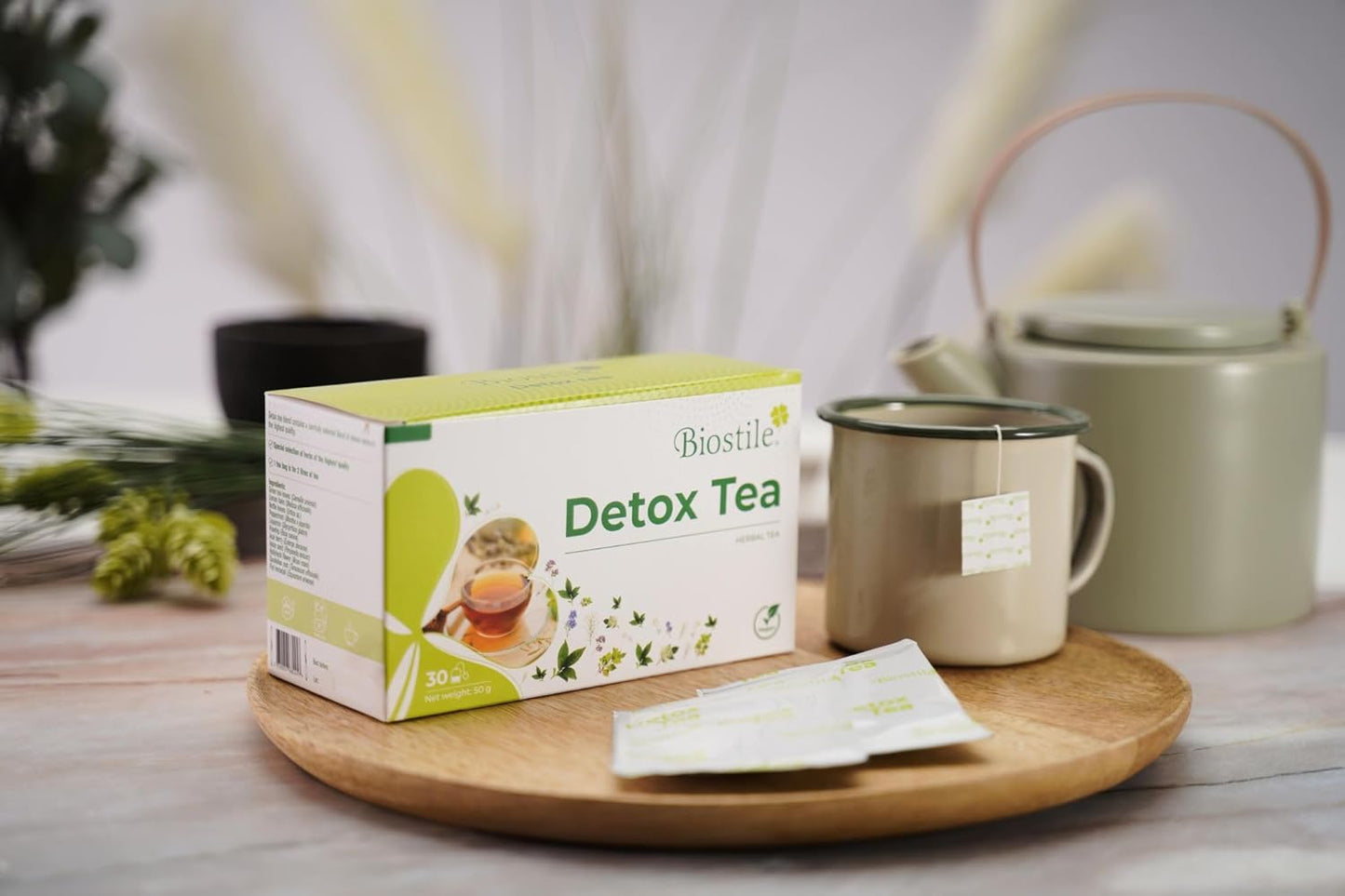 EBAT Natural Detox Tea - Herbal Blend for Gut, Liver & Whole Body Health - Relieves Stomach Flatulence - Supports Digestive Tract Detox - Promotes Optimal Intestinal Transit - 30 Sachets