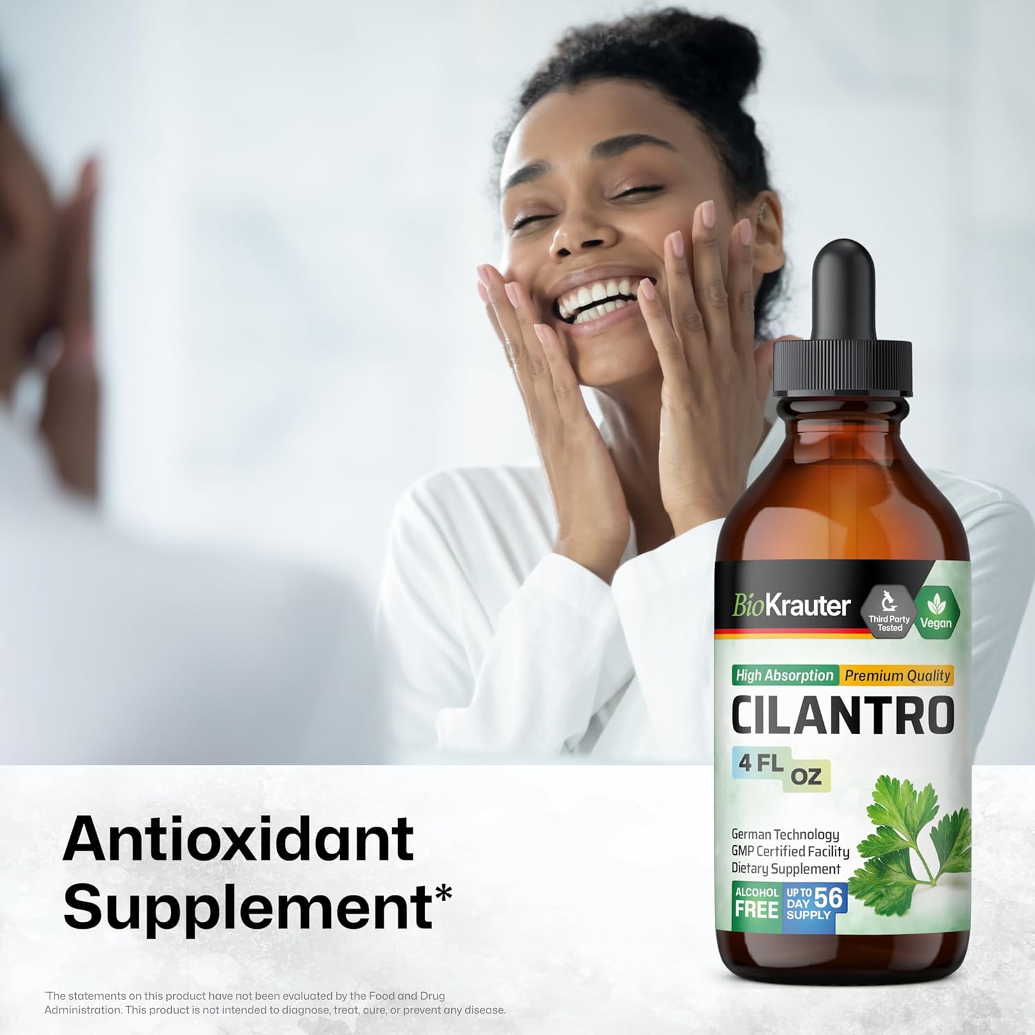 Echinacea and Cilantro Tincture Bundle - 4 Fl. Oz. each