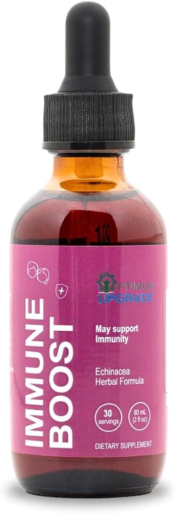 Echinacea Liquid Extract Drops for Rapid Immune Support - 2 Oz Vegan Tincture - Non-GMO, Gluten-Free Immunity Booster