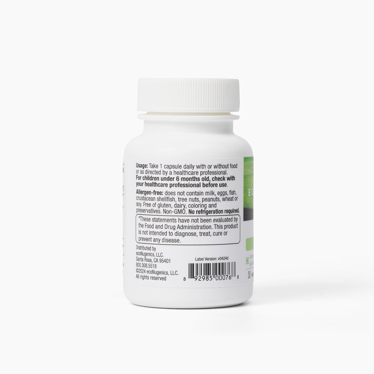 EcoNugenics PowerBiotic: Prebiotic, Probiotic & Postbiotic Supplement for Digestive Health - 30 Capsules - Men & Women - Gut Cleanse, Constipation Relief, Immune Support