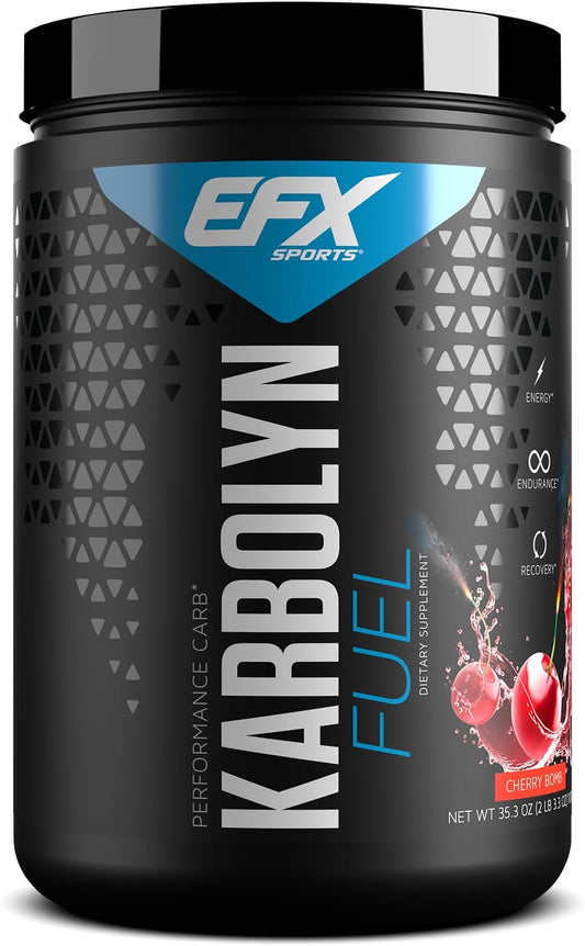 EFX Sports Karbolyn Fuel Cherry Bomb - Fast-Absorbing Carbohydrate Powder for Carb Loading, Energy, and Recovery - 19 Servings