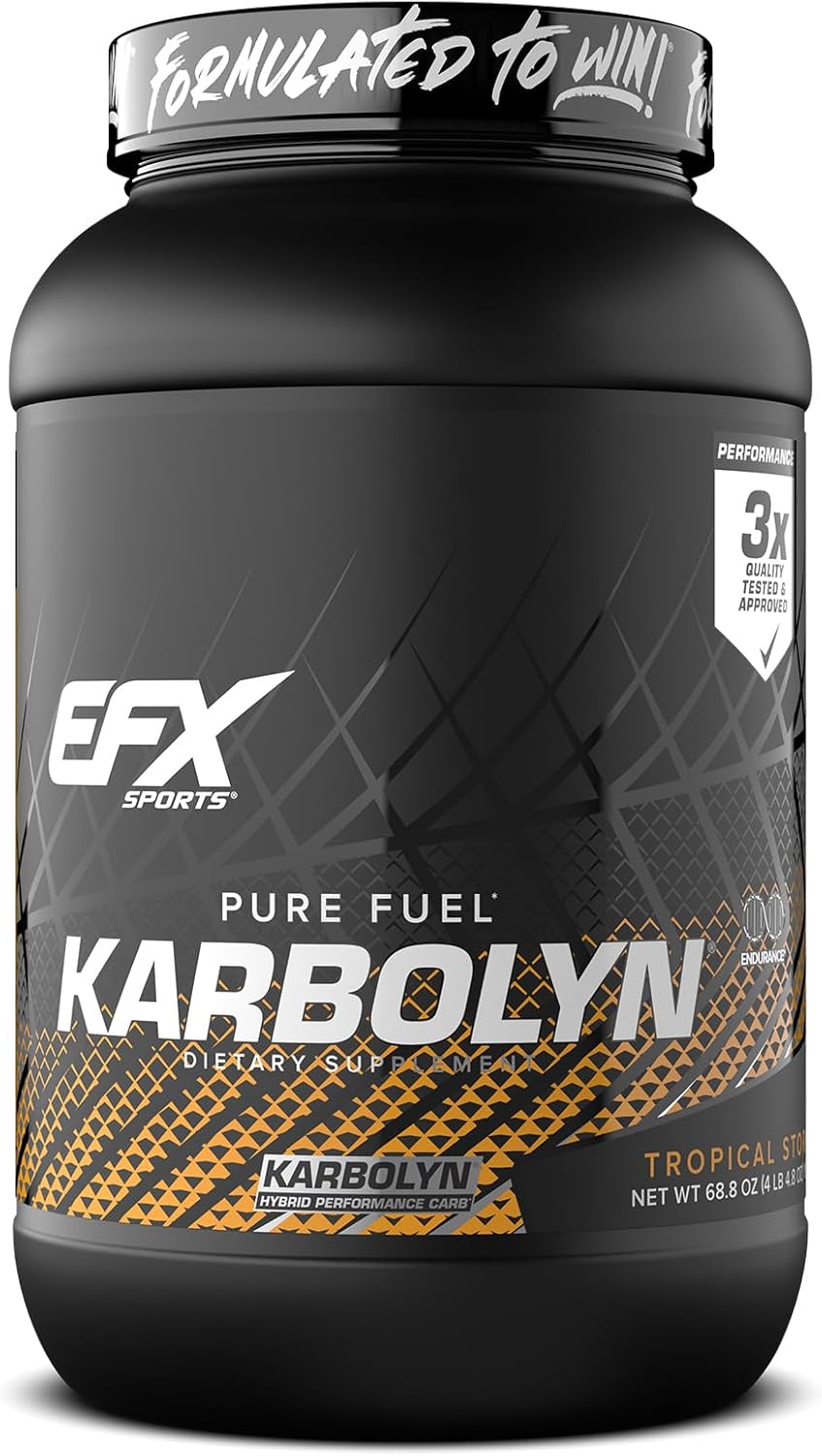 EFX Sports Karbolyn Fuel Tropical Storm - Fast-Absorbing Carb Powder for Energy & Recovery - 37 Servings