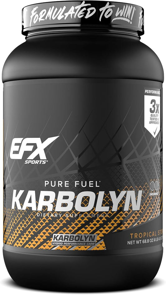 EFX Sports Karbolyn Fuel Tropical Storm - Fast-Absorbing Carb Powder for Energy & Recovery - 37 Servings