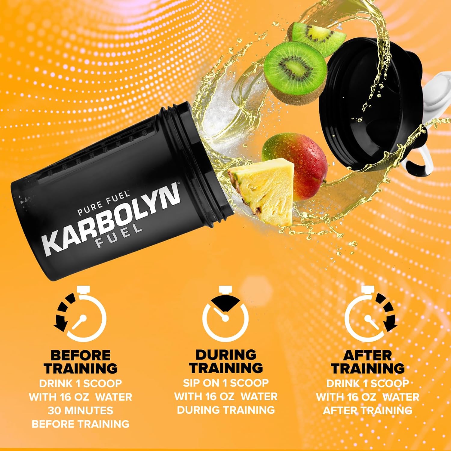 EFX Sports Karbolyn Fuel Tropical Storm - Fast-Absorbing Carb Powder for Energy & Recovery - 37 Servings