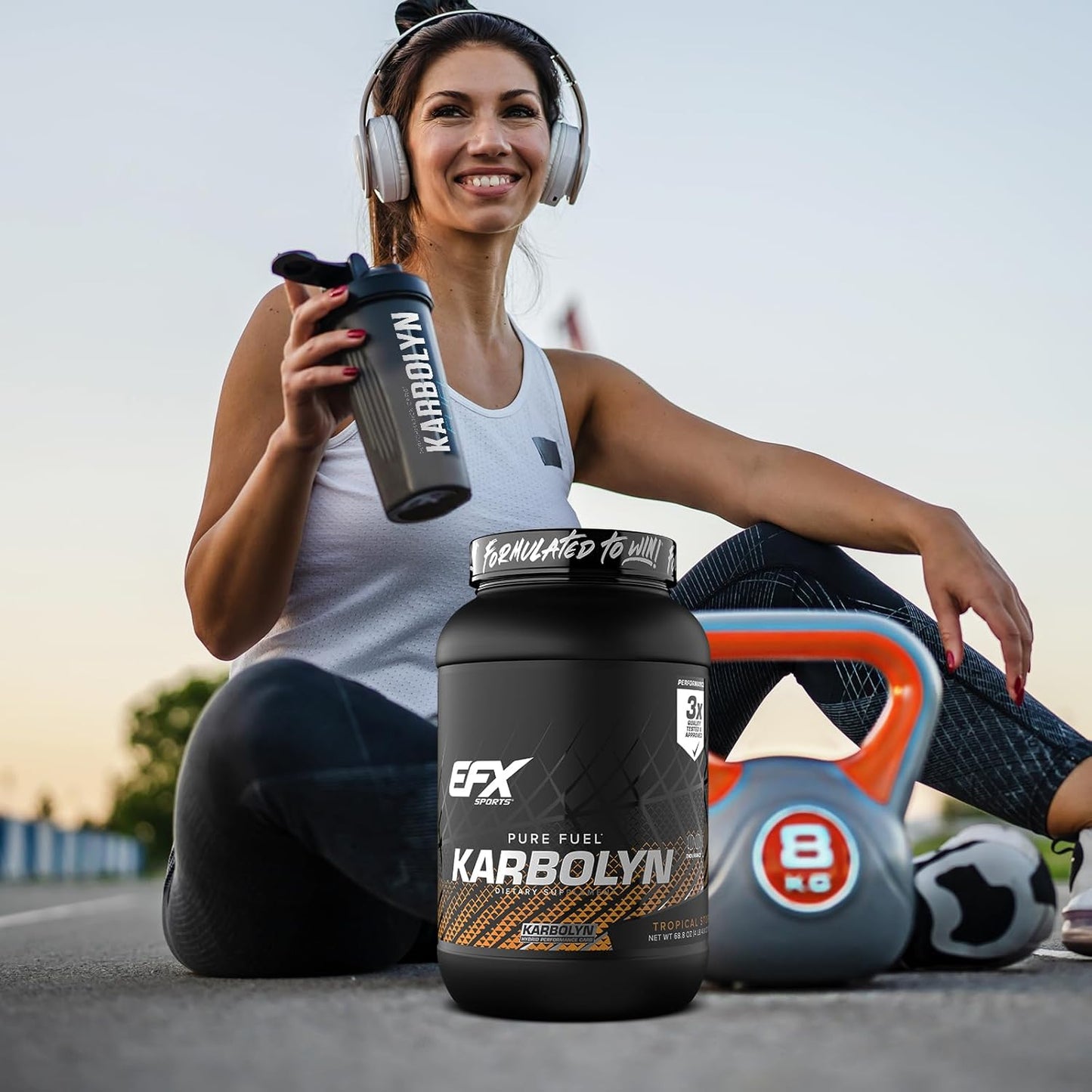 EFX Sports Karbolyn Fuel Tropical Storm - Fast-Absorbing Carb Powder for Energy & Recovery - 37 Servings