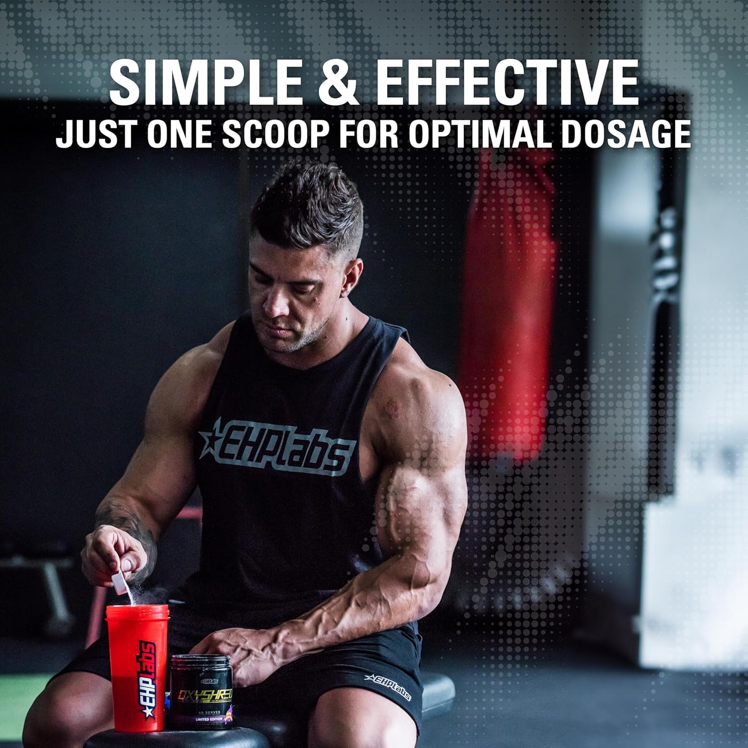 EHP Labs OxyShred Hardcore Pre Workout Powder - High Dose Energy Boost Drink with L Glutamine & Acetyl L Carnitine - Cali Cola Flavor, 40 Servings