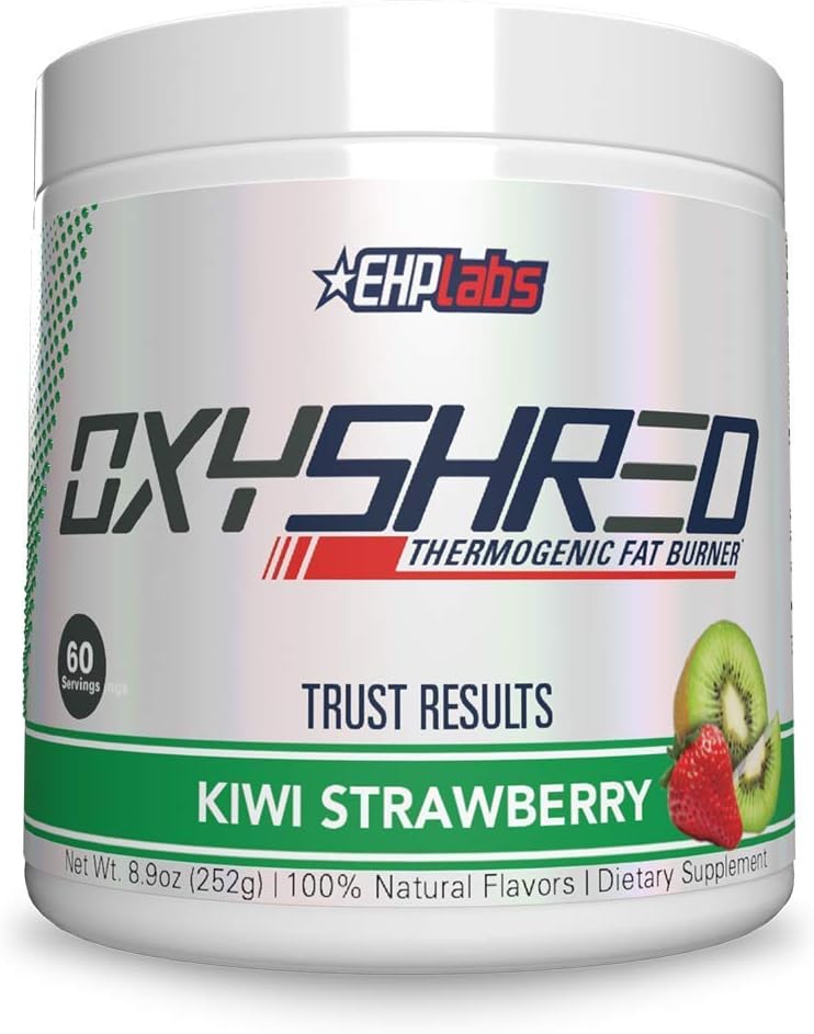 EHP Labs OxyShred & OxyGreens Bundle - Thermogenic Pre Workout & Shredding Supplement with Super Greens & Spirulina