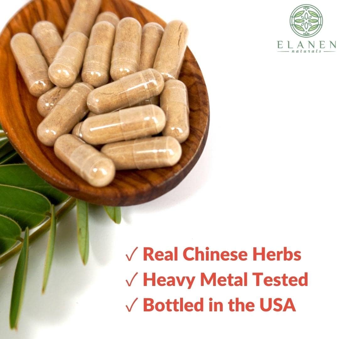 Elanen Naturals GUI Pi Wan Capsules - 3rd Party Tested, Spleen Nourishing Formula for Heart & Mind, 100 Veg Caps