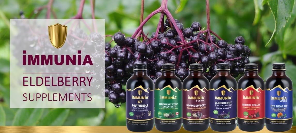 Elderberry Concentrate with 67 Polyphenols - Premium Antioxidant Supplement - 24-Day Supply